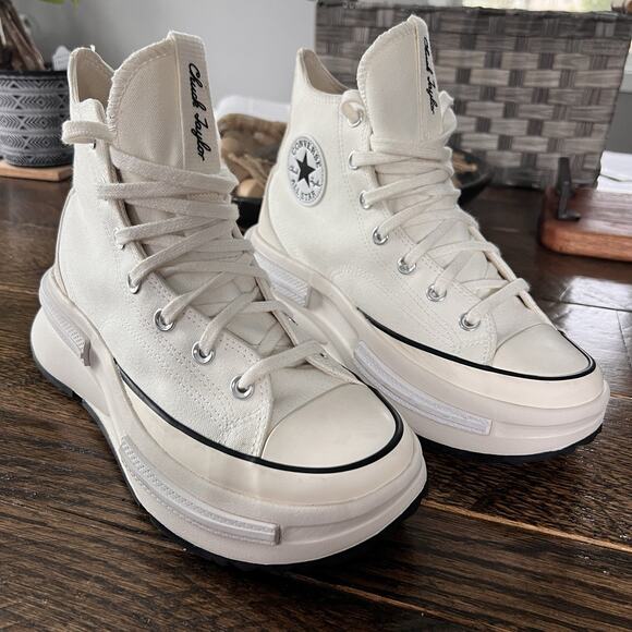 Converse Run Star Legacy CX HI Top White Sail Platform Women's Sneakers Sz 9 - Picture 1 of 8